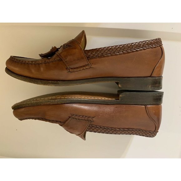 Allen Edmonds Men’s Sz 9D Maxfield Brown Leather Tassel Loafers Shoes‎ - Picture 7 of 9